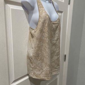 Beige Sequin Tank